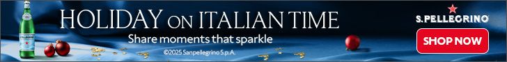HOLIDAY ON ITALIAN TIME. Share moments that sparkle. S. Pellegrino. SHOP NOW