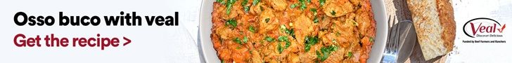 Osso buco with veal. Get the recipe