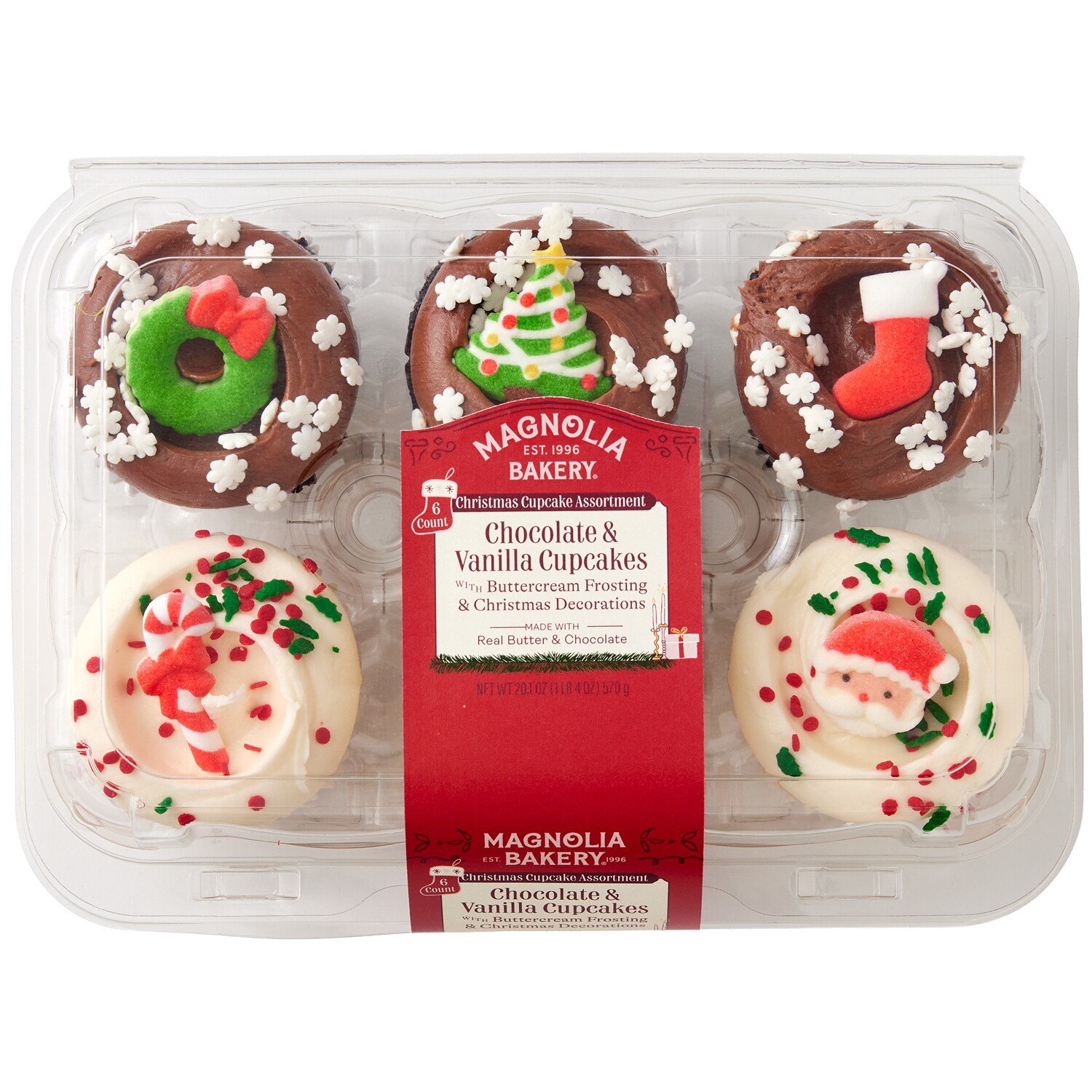 Magnolia Bakery Christmas Cupcake Assortment, Frozen