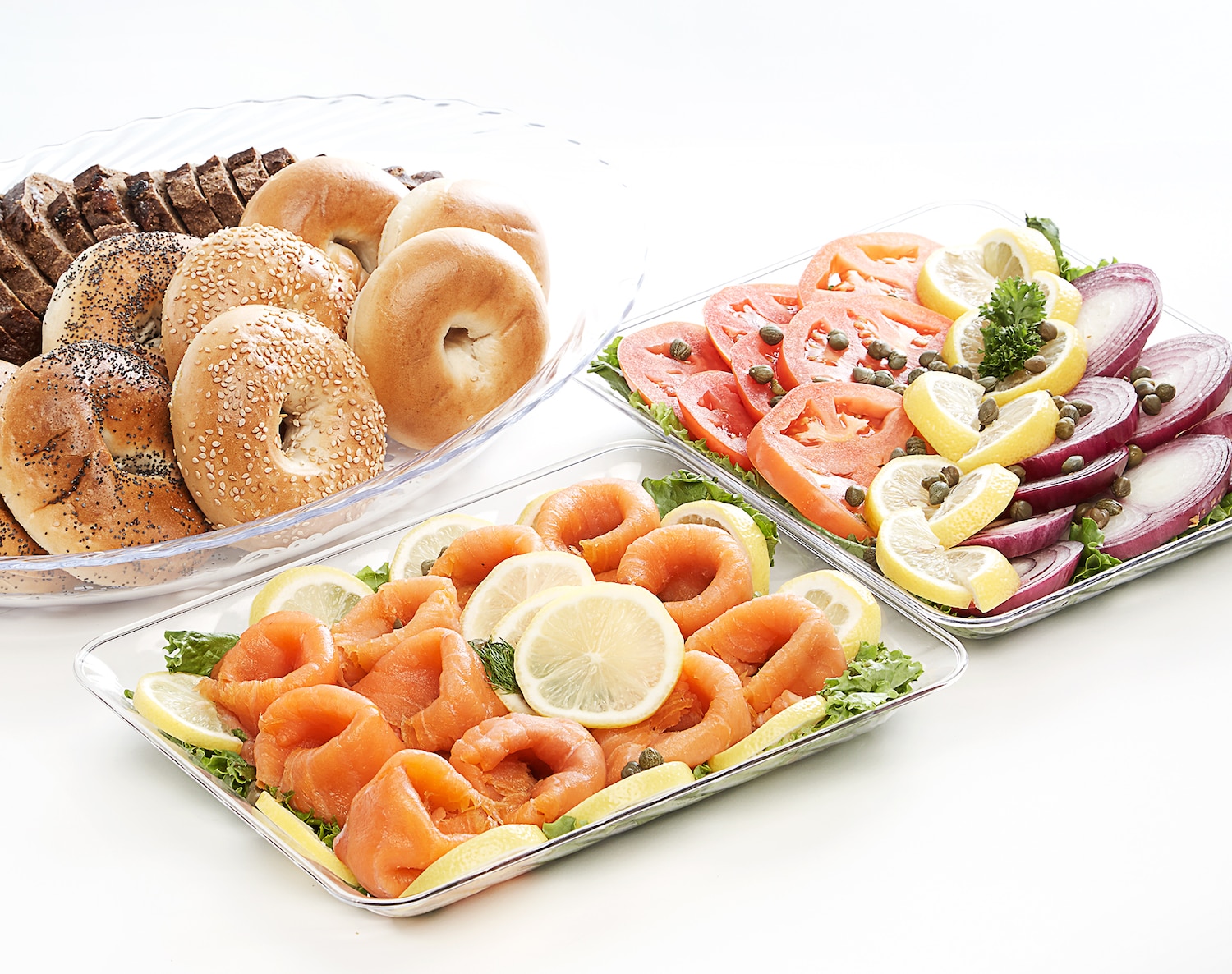 FreshDirect Smoked Salmon Breakfast Platter with Bread, Small