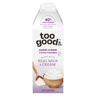 Too Good & Co. Coffee Creamer, Sweet Cream