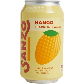 Sanzo Sparkling Water, Mango, Can