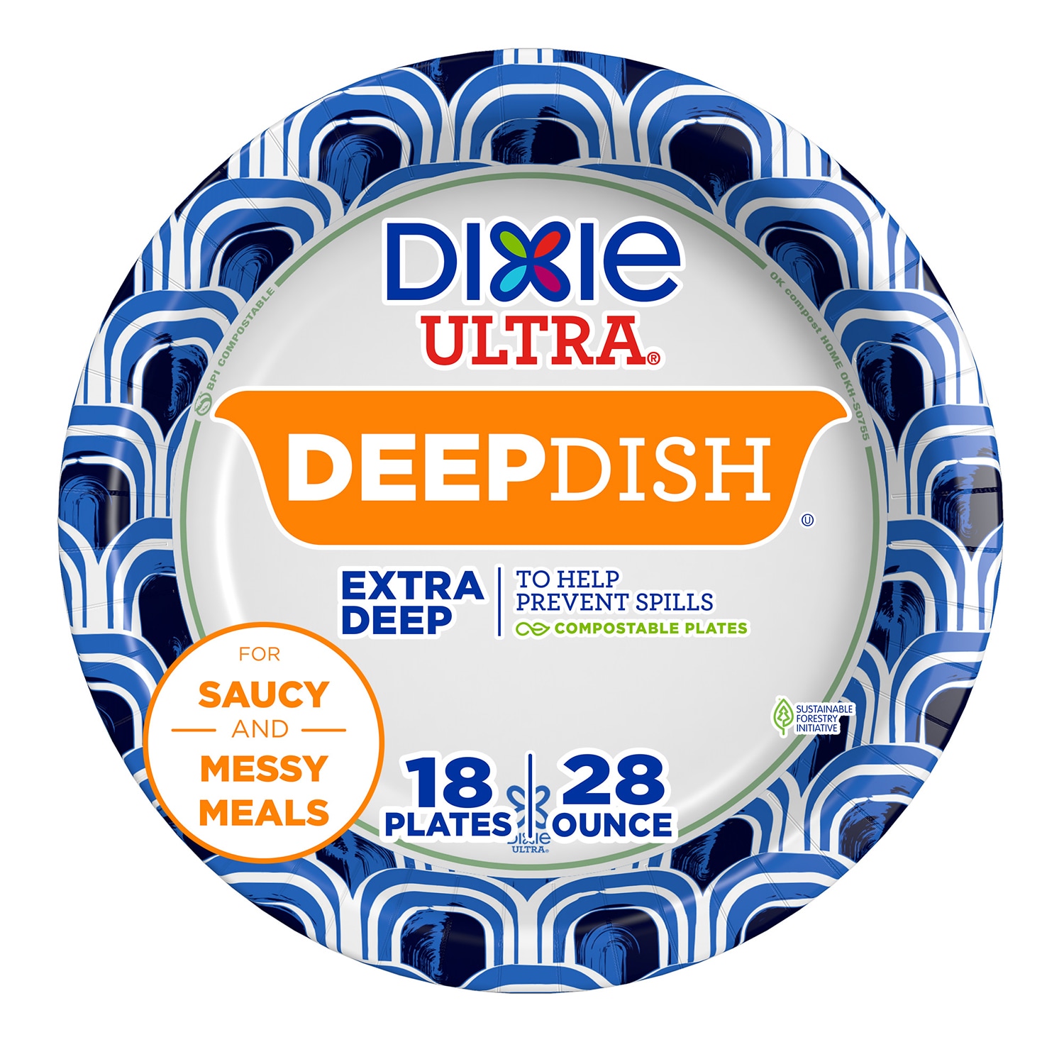 Dixie Ultra Deep Dish Paper Plates
