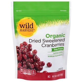 Wild Harvest Organic Dried Sweetened Cranberries