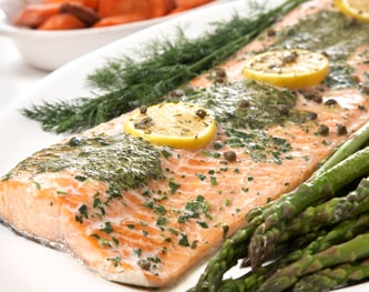 FreshDirect Farm-Raised Lemon-Dill Salmon Easter Meal, Half (Serves 6-8)