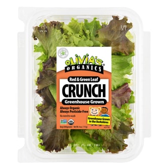 Olivia's Organics Red & Green Leaf