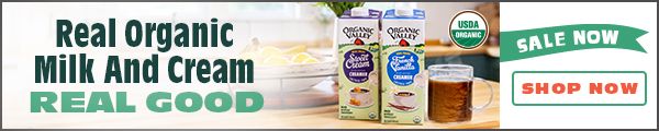 Real Organic Milk And Cream. REAL GOOD. SALE NOW. SHOP NOW