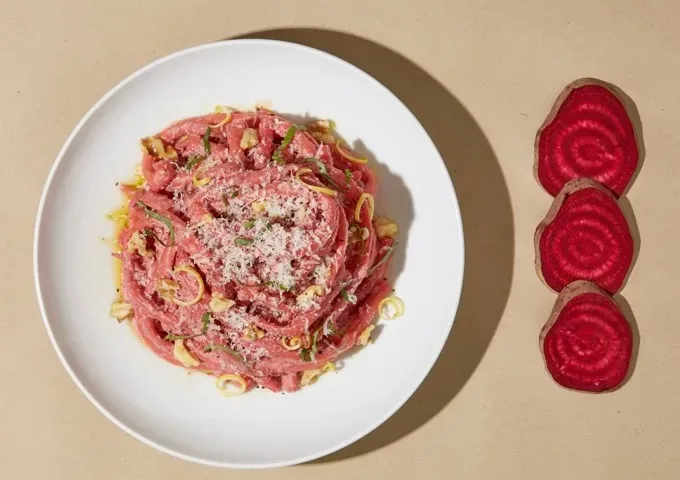 Pink Pasta Valentine's Day