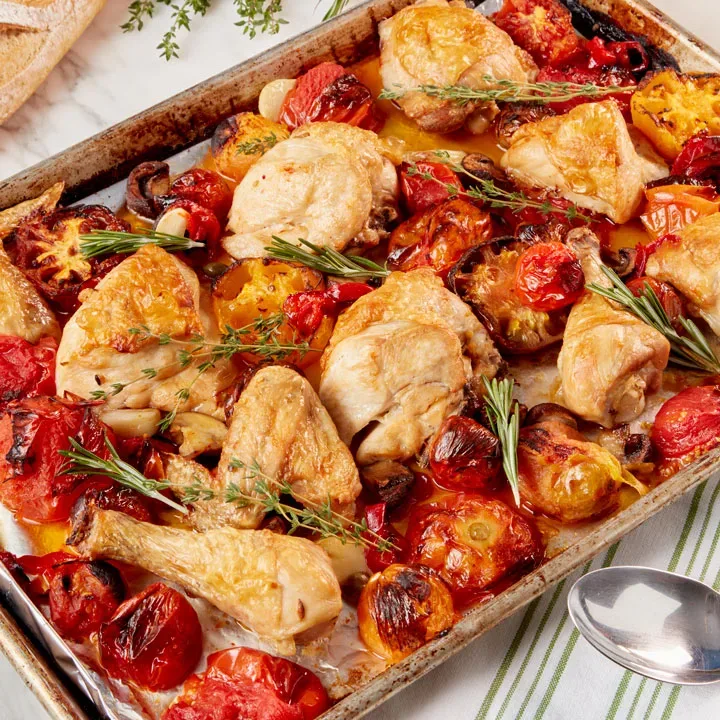 Sheet Pan Chicken Cacciatore Recipe – Sourced