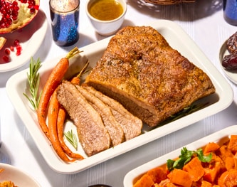 FreshDirect Beef Brisket w/ Roasted Vegetables and Gravy (Serves 6-8, approx. 3-3.5lb)