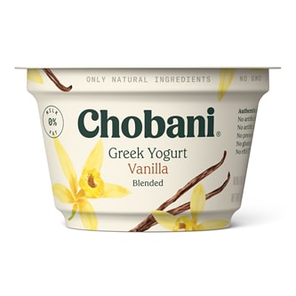 Chobani Non-Fat Greek Yogurt, Vanilla Blended