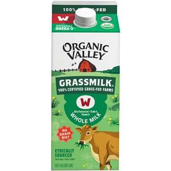 Organic Valley Grassmilk Whole Milk, Ultra-Pasteurized, Carton