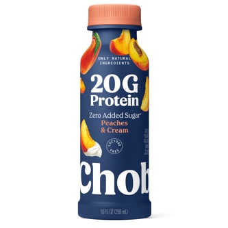 Chobani 20G Protein Greek Yogurt Drink, Peaches & Cream