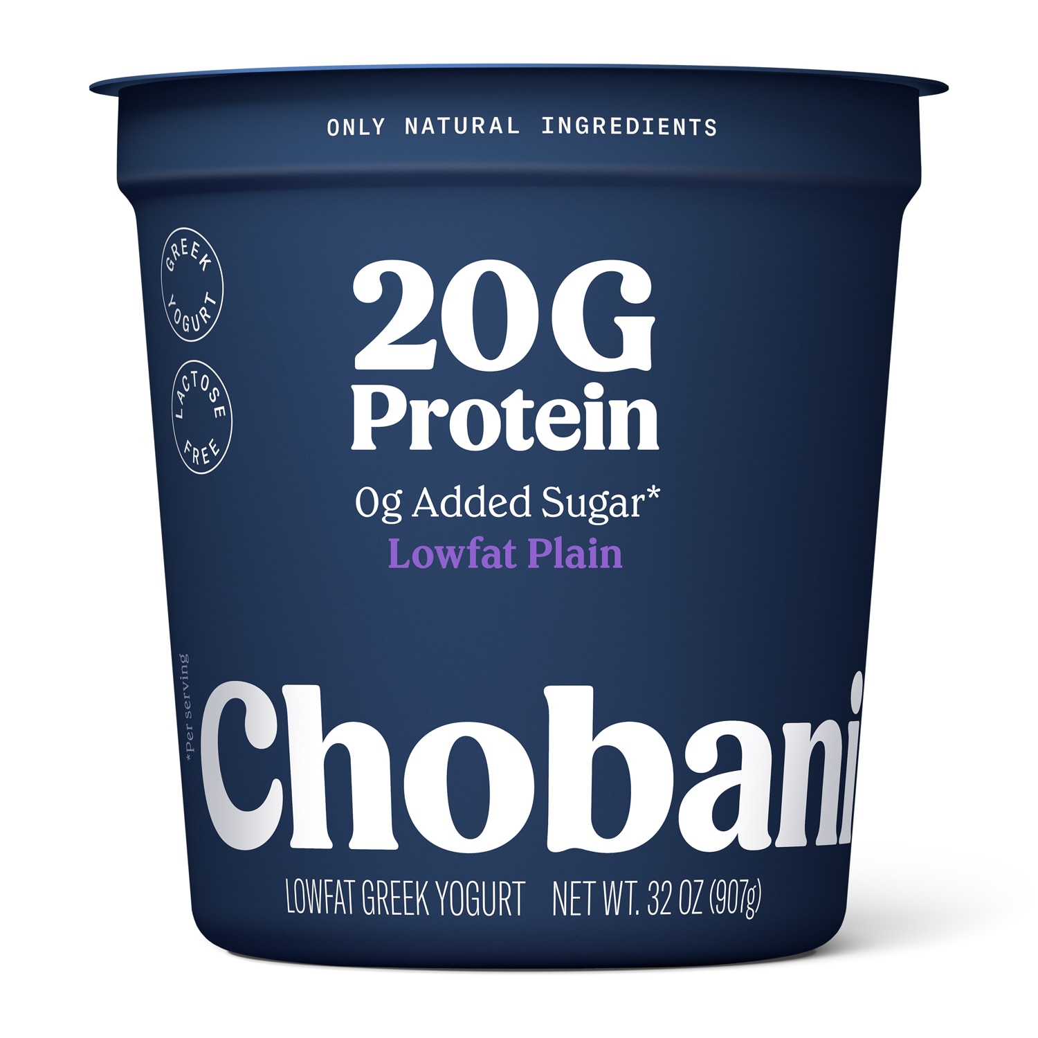 Chobani 20G Protein Low Fat Greek Yogurt, Plain
