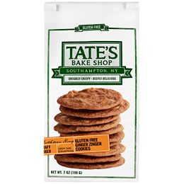 Tate's Bake Shop Gluten-Free Cookies, Ginger Zinger