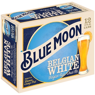 Blue Moon Belgian White Wheat Ale, Cans