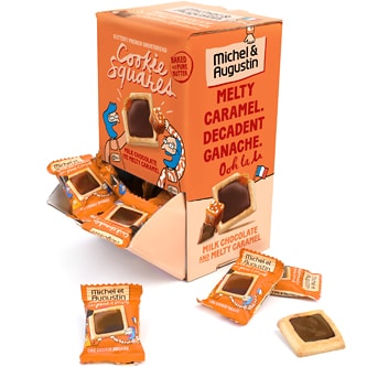 Michel et Augustin Cookie Squares, Milk Chocolate and Melty Caramel