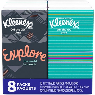 Kleenex 3-Ply Facial Pocket Tissues