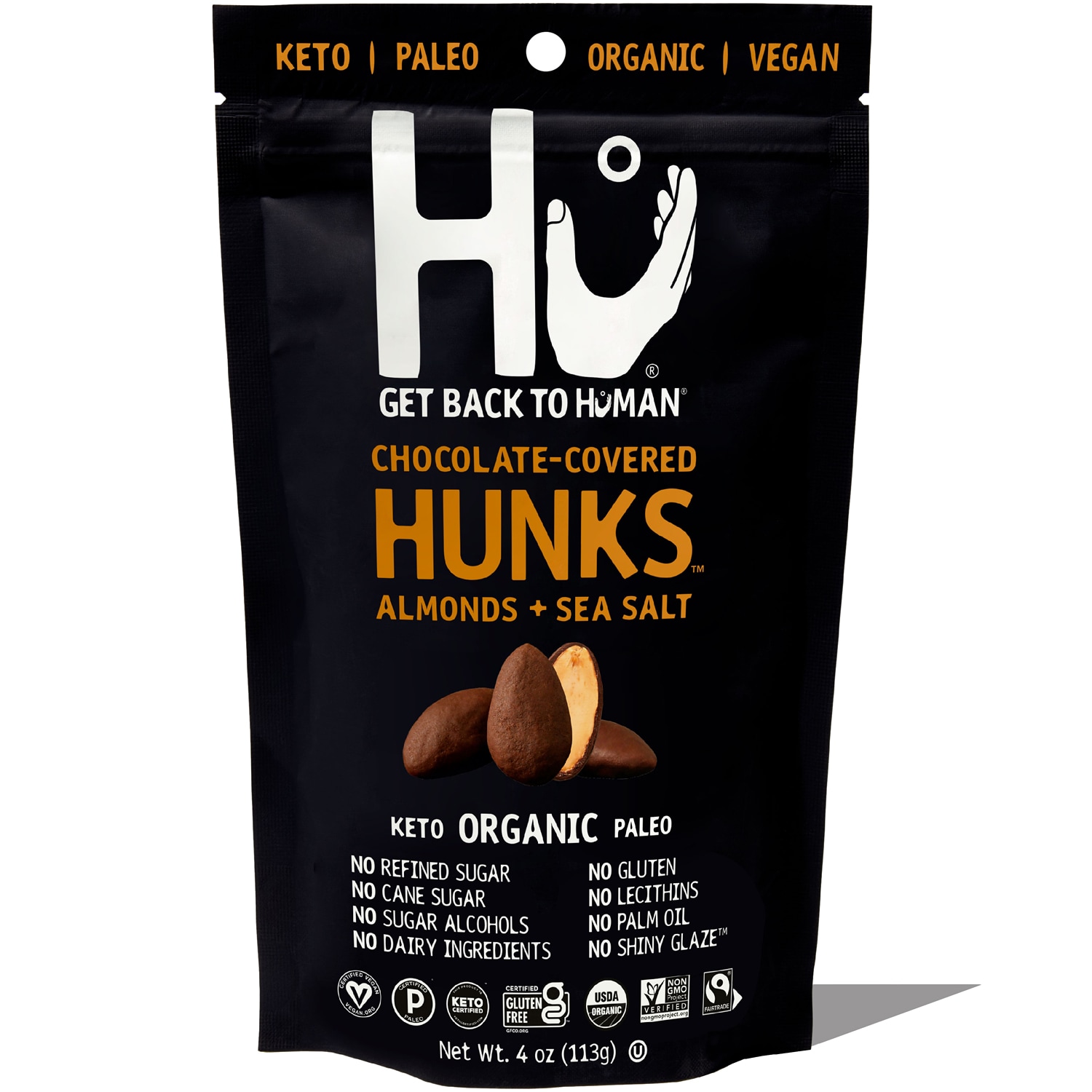 Hu Kitchen Chocolate-Covered Hunks, Almond + Sea Salt