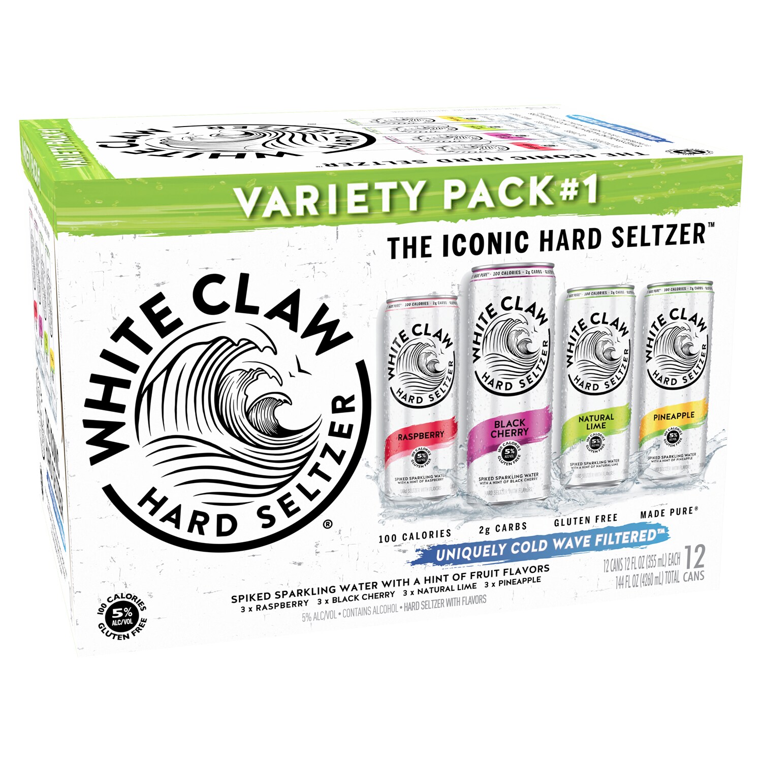 White Claw Hard Seltzer Variety Pack, Cans