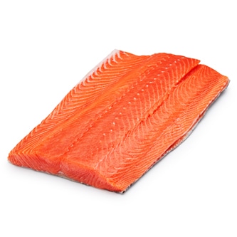 Wild Alaska Winter Troll King Salmon Half Side Fillet